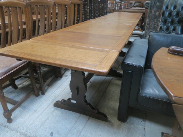Image of Ercol draw leaf tables